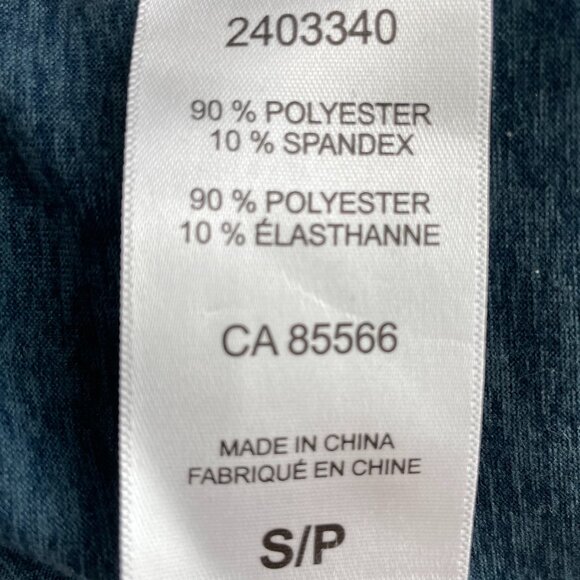 Pacific Trail Casual Elasticized Waist w Drawcord Poly Shorts Teal Blue Sz S - Picture 9 of 11